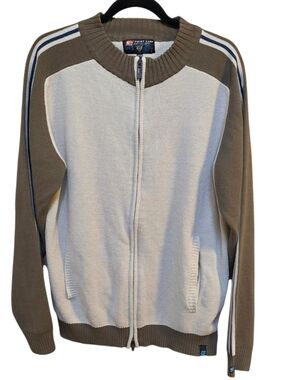 Vintage Y2K Point Zero Orange Label Full Zip Sweater